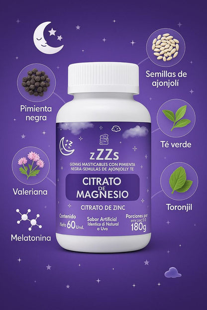 Gomas de citrato de magnesio